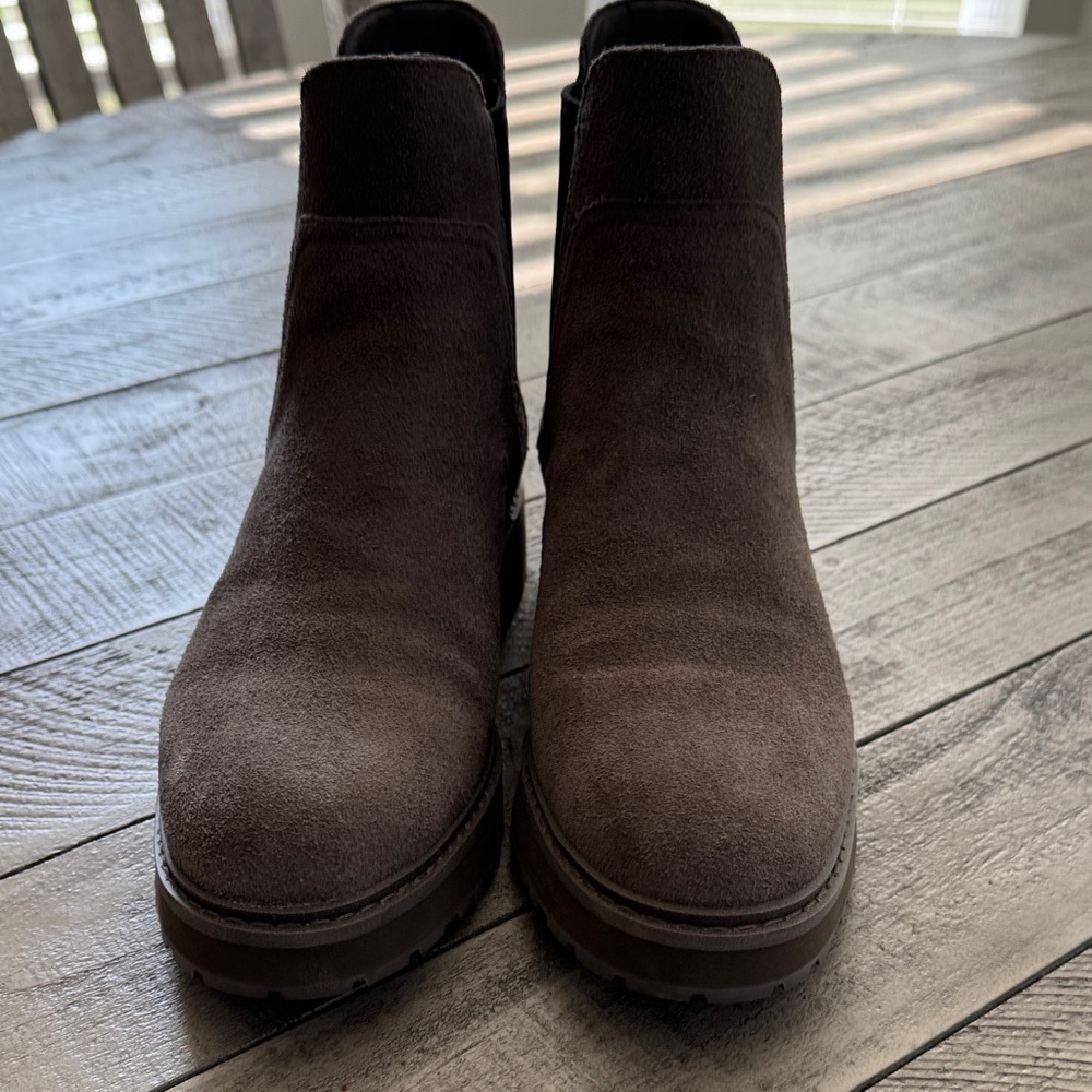 Cole Haan Women's Dark Brown Suede Ankle Boots